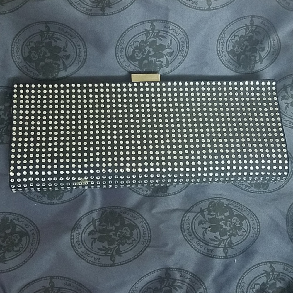 Fancy black clutch